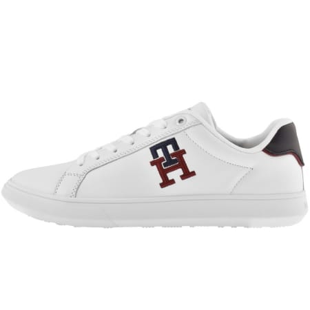 Product Image for Tommy Hilfiger Leather Monogram Trainers White
