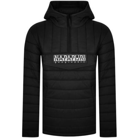 Product Image for Napapijri A Morgex Half Zip Hooded Jacket Black