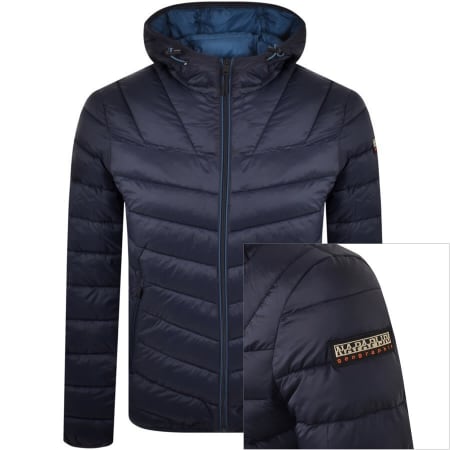 Product Image for Napapijri Aerons 3 Hooded Jacket Blue