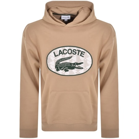 Product Image for Lacoste Logo Hoodie Beige