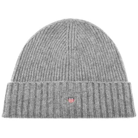 Product Image for Gant Wool Lined Beanie Hat Grey