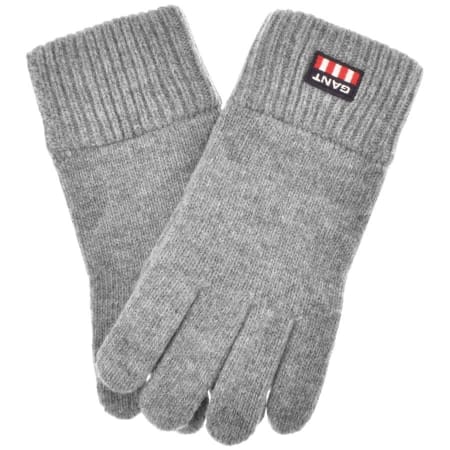 Product Image for Gant D2 Retro Shield Knitted Gloves Grey