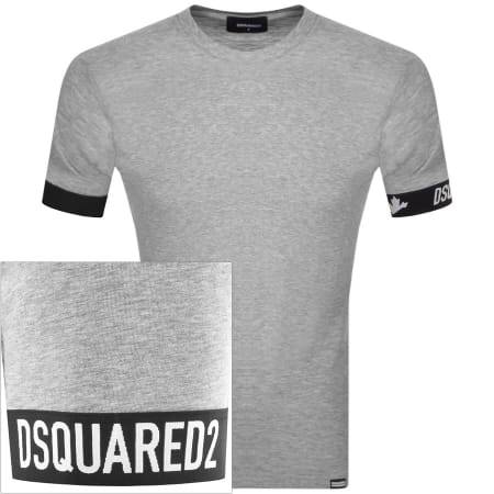 Product Image for DSQUARED2 Logo Short Sleeved T Shirt Grey