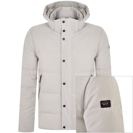 Product Image for Paul And Shark Quilted Hooded Jacket White