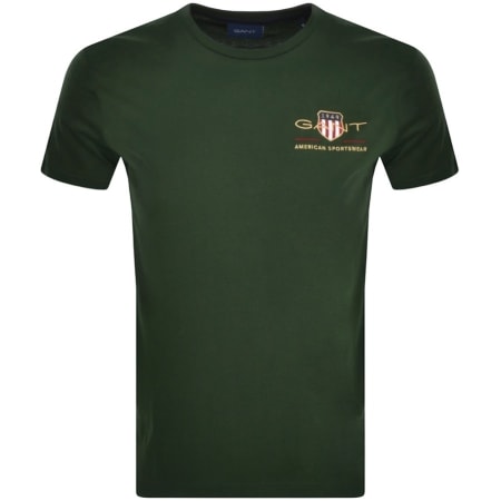 Product Image for Gant Original Shield Crest T Shirt Green