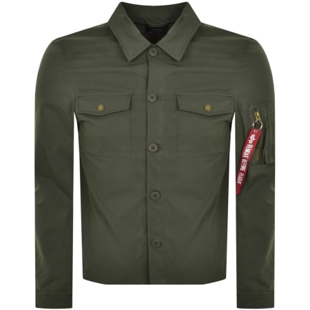 Product Image for Alpha Industries Logo Overshirt Green