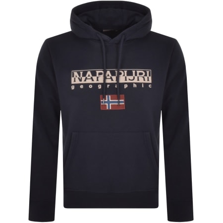 Product Image for Napapijri Ayas Flag Logo Hoodie Navy