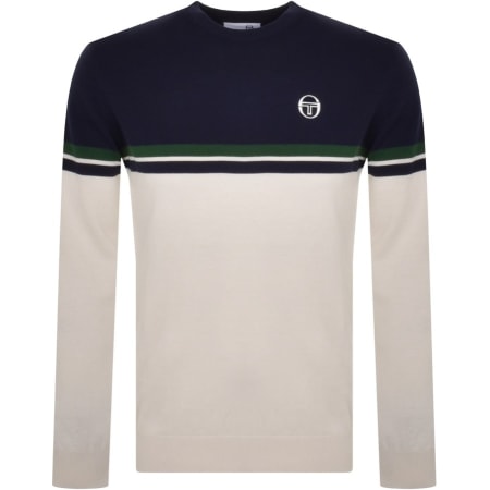 Product Image for Sergio Tacchini Logo Knit Jumper Cream