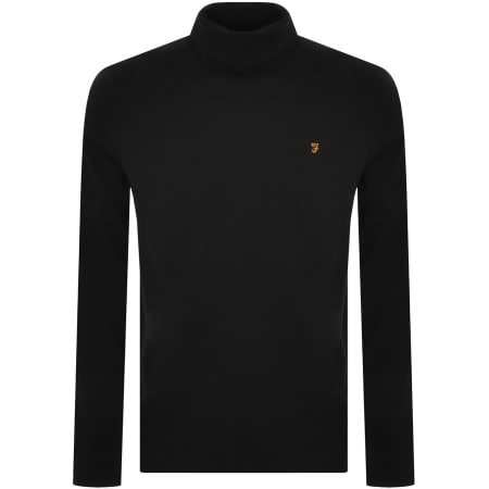 Product Image for Farah Vintage Tyrol Roll Neck Sweatshirt Black