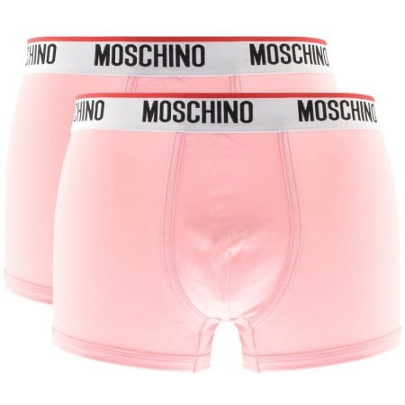 Product Image for Moschino Underwear Two Pack Brief Trunks Pink