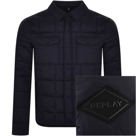 Product Image for Replay Padded Jacket Navy