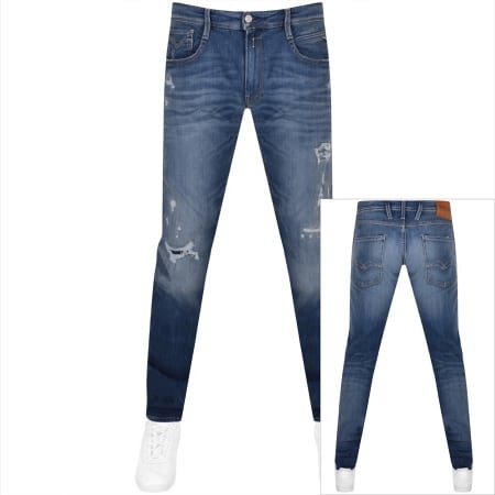 Product Image for Replay Anbass 573 BIO Mid Wash Jeans Blue