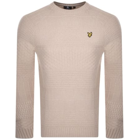 Product Image for Lyle And Scott Textured Stitch Jumper Beige