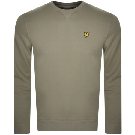 Product Image for Lyle And Scott Crew Neck Sweatshirt Khaki