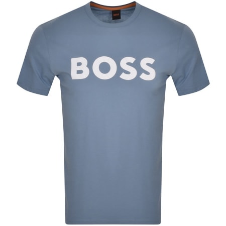 Product Image for BOSS Thinking 1 Logo T Shirt Blue