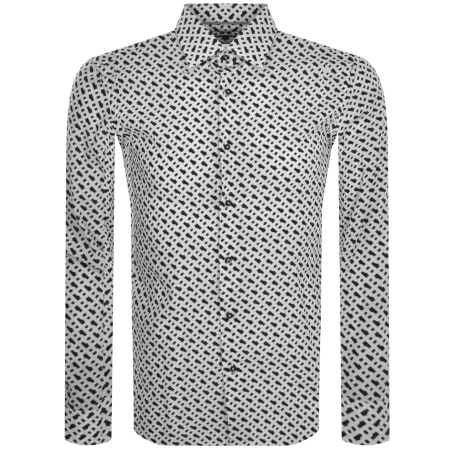 Product Image for BOSS H Hal Kent Long Sleeved Shirt White