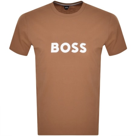 Product Image for BOSS Bodywear Logo T Shirt Beige