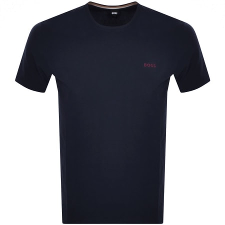 Product Image for BOSS Lounge Crew Neck Logo T Shirt Navy