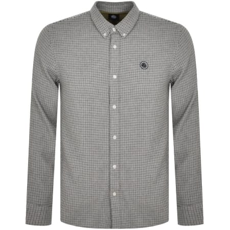Product Image for Pretty Green Micro Houndstooth Shirt Green