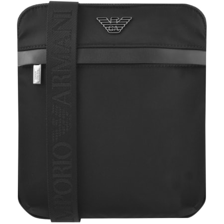 Product Image for Emporio Armani Logo Messenger Bag Black