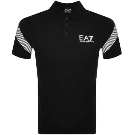 Product Image for EA7 Emporio Armani Short Sleeve Polo T Shirt Black