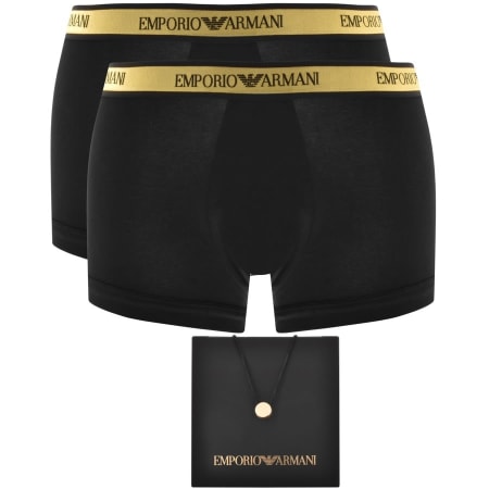 Product Image for Emporio Armani Underwear 2 Pack Trunks Black