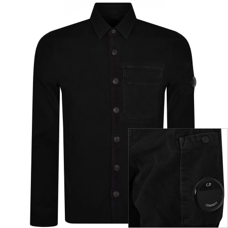 Product Image for CP Company Corduroy Long Sleeved Shirt Black