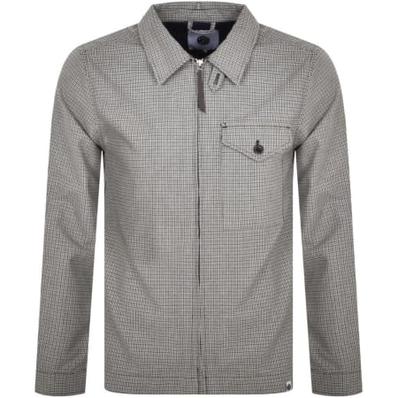 Product Image for Pretty Green Houndtooth Overshirt Green
