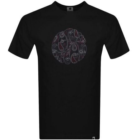 Product Image for Pretty Green Hamilton Paisley T Shirt Black