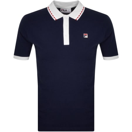 Product Image for Fila Vintage Seb Graphic Polo T Shirt Navy
