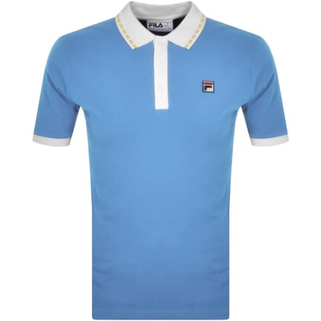 Product Image for Fila Vintage Seb Graphic Polo T Shirt Blue