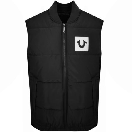 Product Image for True Religion Padded Bomber Gilet Black