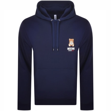 Product Image for Moschino Lounge Logo Hoodie Blue