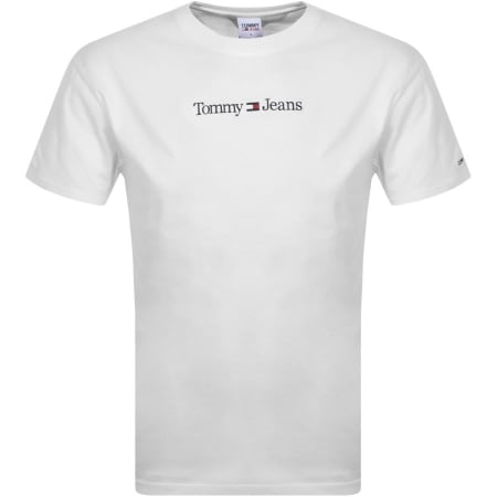 Product Image for Tommy Jeans Classic Linear Logo T Shirt White