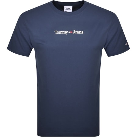 Product Image for Tommy Jeans Classic Linear Logo T Shirt Navy