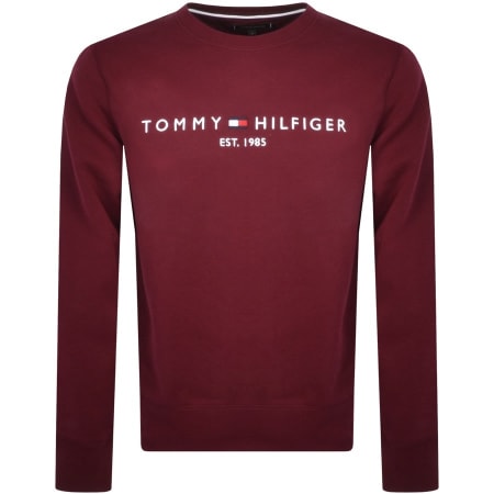 Product Image for Tommy Hilfiger Logo Sweatshirt Burgundy
