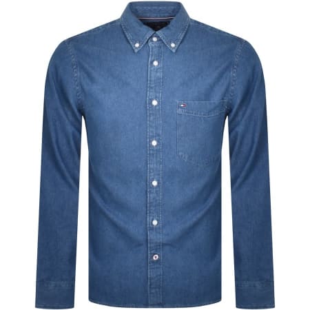 Product Image for Tommy Hilfiger Denim Long Sleeve Shirt Blue