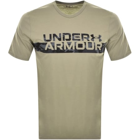 Product Image for Under Armour Camo Stripe Logo T Shirt Khaki