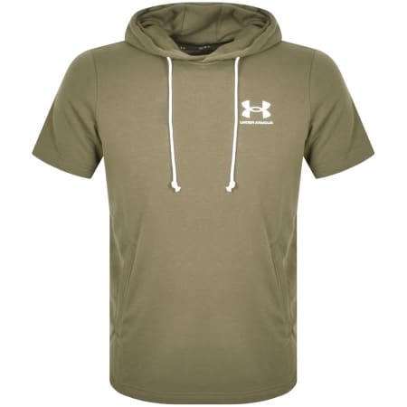 Product Image for Under Armour Terry Short Sleeve Hoodie Green