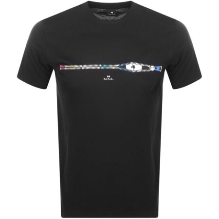 Product Image for PS By Paul Smith Zip Logo T Shirt Black
