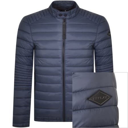 Product Image for Replay Padded Jacket Blue