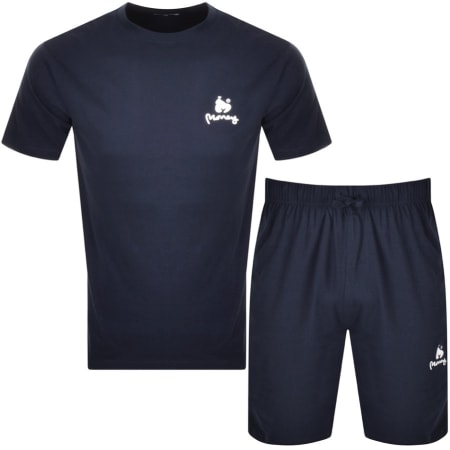 Product Image for Money Lounger T Shirt And Shorts Set Navy
