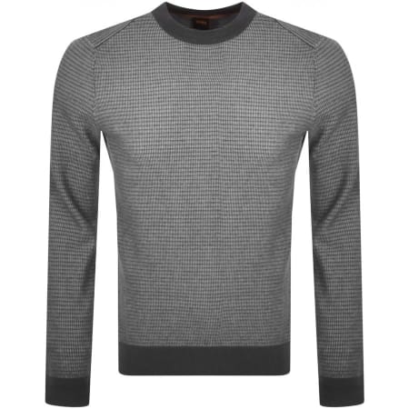 Product Image for BOSS Abovemo Knit Jumper Grey