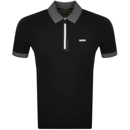 Product Image for BOSS Green Philix Short Sleeve Polo T Shirt Black
