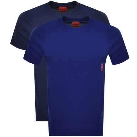 Product Image for HUGO Double Pack Crew Neck T Shirt Blue