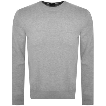 Product Image for BOSS Pacas Knit Jumper Grey