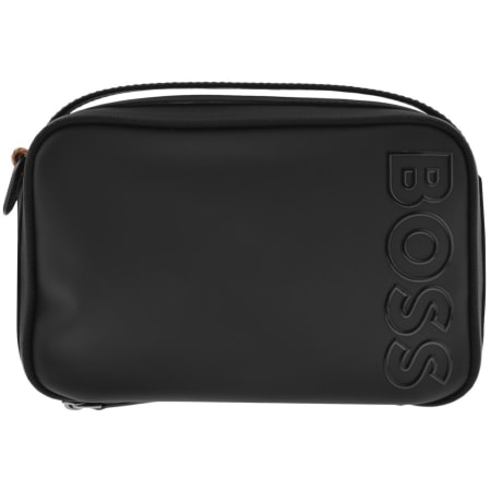 Product Image for BOSS Logo Wash Bag Black