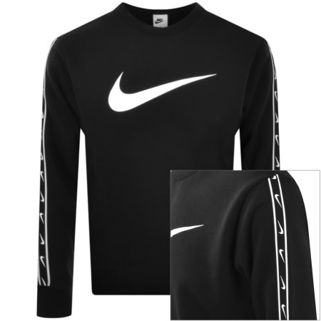 Product Image for Nike Crew Neck Repeat Sweatshirt Black