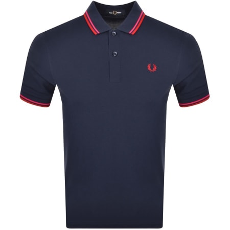 Product Image for Fred Perry Twin Tipped Polo T Shirt Navy