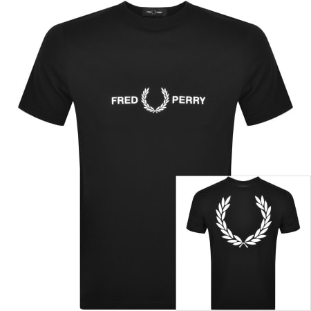 Product Image for Fred Perry Graphic Tshirt Black